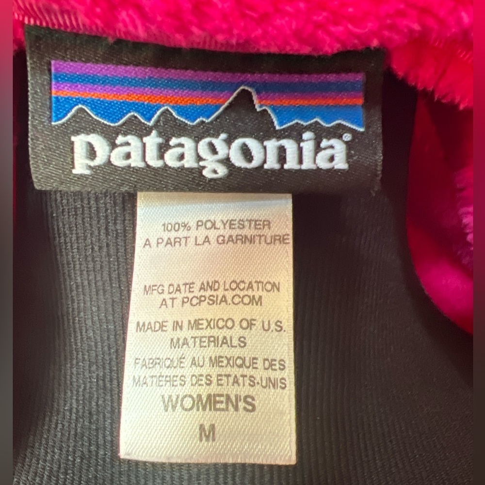 Patagonia Pink Re-Tool Fleece Vest Size M - Picture 5 of 5